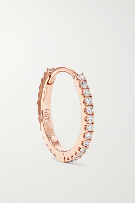 유럽직배송 MARIA TASH Eternity 9.5mm 18-karat rose gold diamond hoop earring 17428787259244768