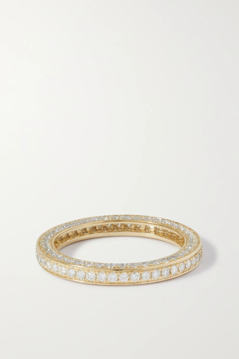 유럽직배송 BY PARIAH Triple 9-karat recycled gold diamond ring 29419655932593896