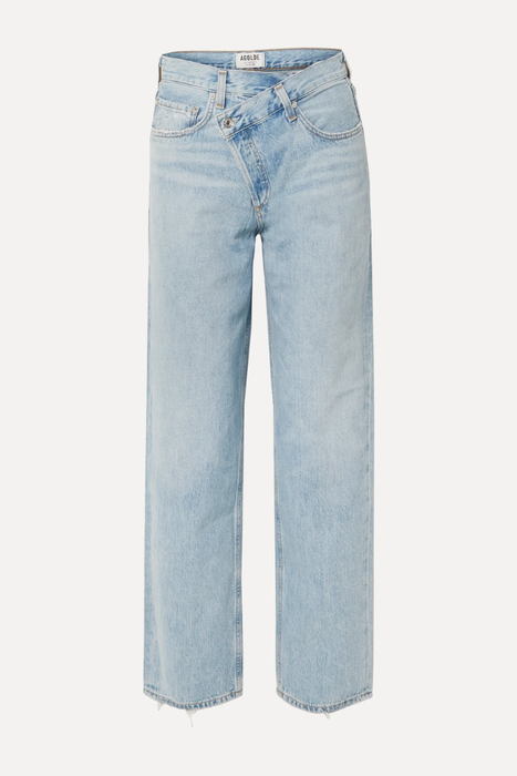 유럽직배송 에이골디 청바지 AGOLDE Criss Cross Upsized distressed high-rise wide-leg jeans 16494023980511445