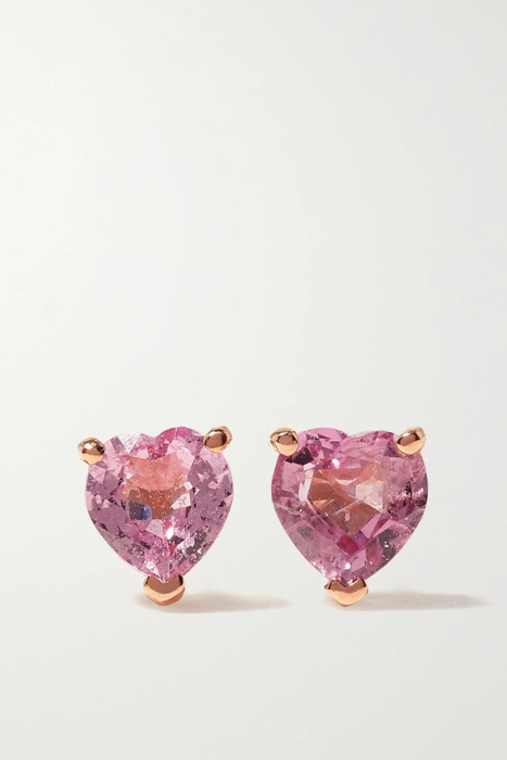 유럽직배송 SHAY 18-karat rose gold sapphire earrings 10163292707787573