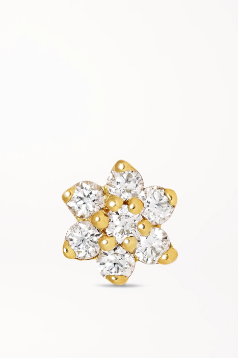 유럽직배송 MARIA TASH 4.5mm 18-karat white gold diamond earring 34480784411803393