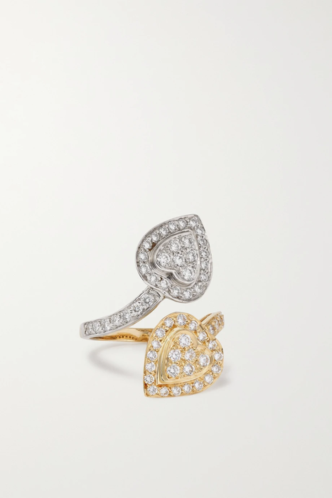 유럽직배송 BAYCO Platinum and 18-karat gold diamond ring 16114163150831755