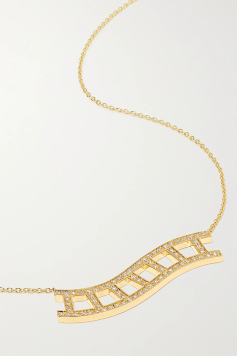유럽직배송 소피빌리브라헤 목걸이 SOPHIE BILLE BRAHE Échelle Ocean 18-karat gold diamond necklace 24062987016588451
