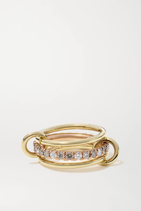 유럽직배송 스피넬리 킬콜린 반지 SPINELLI KILCOLLIN Sonny Max set of three 18-karat yellow and rose gold diamond rings 2009602595851