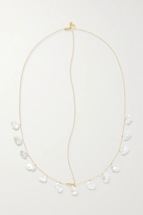 유럽직배송 CHARMS COMPANY Pearls of Joy 14-karat gold pearl headband 11452292646104546