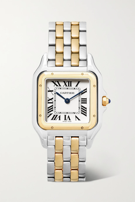 유럽직배송 까르띠에 CARTIER Panthère de Cartier 27mm medium 18-karat gold and stainless steel watch 19971654707113835