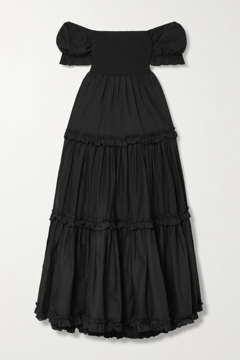 유럽직배송 캐롤라인 콘스타스 원피스 CAROLINE CONSTAS Zuri smocked tiered cotton-poplin maxi dress 25185454455715618