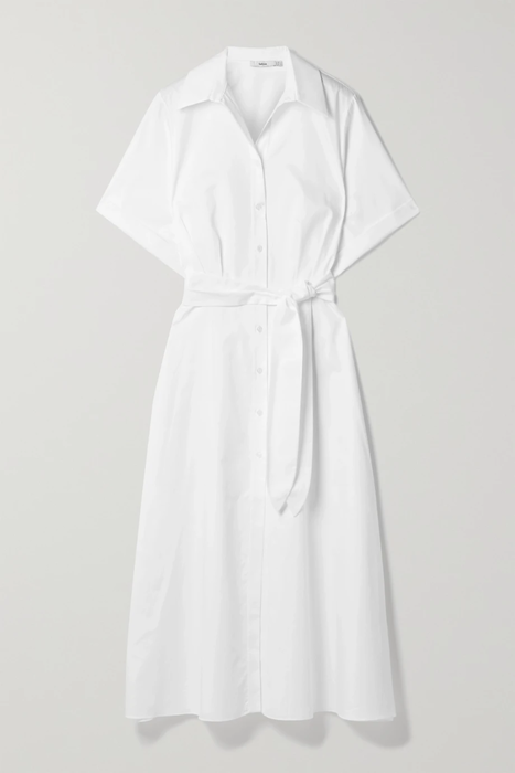유럽직배송 사피야 셔츠원피스 SAFIYAA Cezanne belted cotton-poplin midi shirt dress 25185454456012159