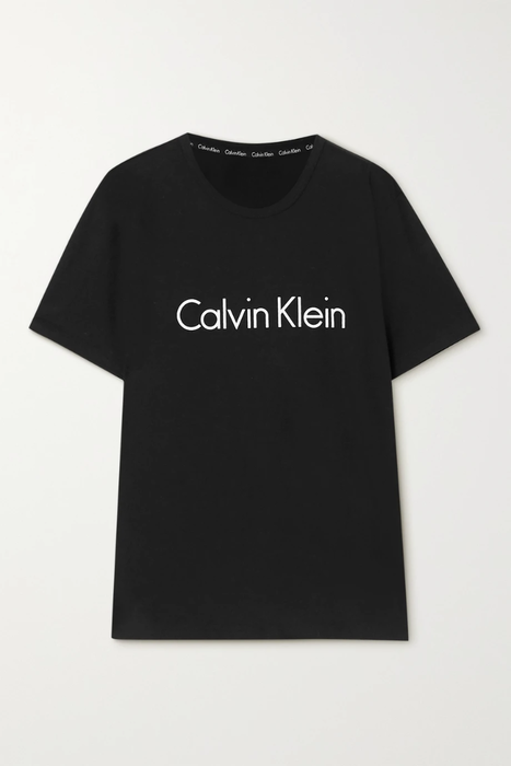 유럽직배송 캘빈클라인 티셔츠 CALVIN KLEIN Printed cotton-jersey T-shirt 3589493616343539