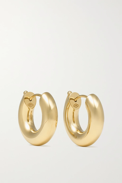 유럽직배송 로렌루빈스키 귀걸이 LAUREN RUBINSKI 14-karat gold hoop earrings 22250442025818369