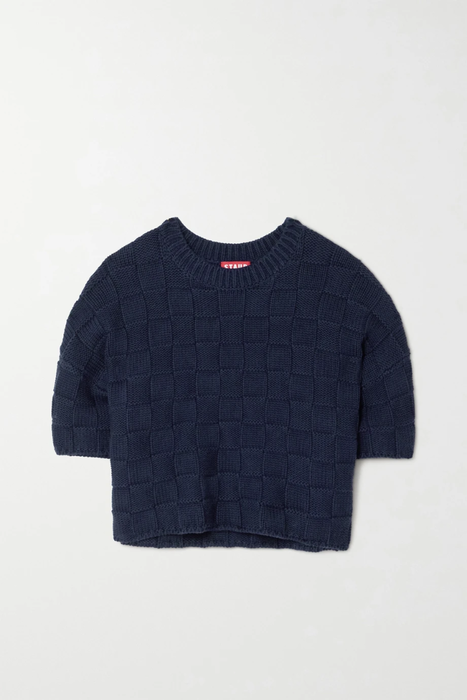 유럽직배송 스타우드 스웨터 STAUD Basin cropped cotton-blend sweater 24772899113121307