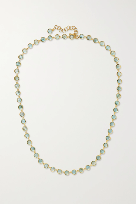 유럽직배송 아이린뉴워스 목걸이 IRENE NEUWIRTH 18-karat gold aquamarine necklace 13452677152847398
