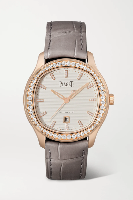 유럽직배송 피아제 PIAGET Polo Automatic 36mm 18-karat rose gold, alligator and diamond watch 16114163150979258