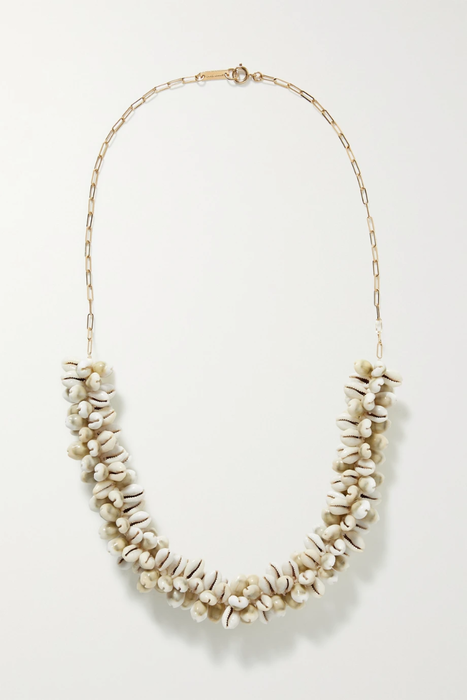 유럽직배송 이자벨마랑 ISABEL MARANT Gold-tone shell necklace 22250442025818041