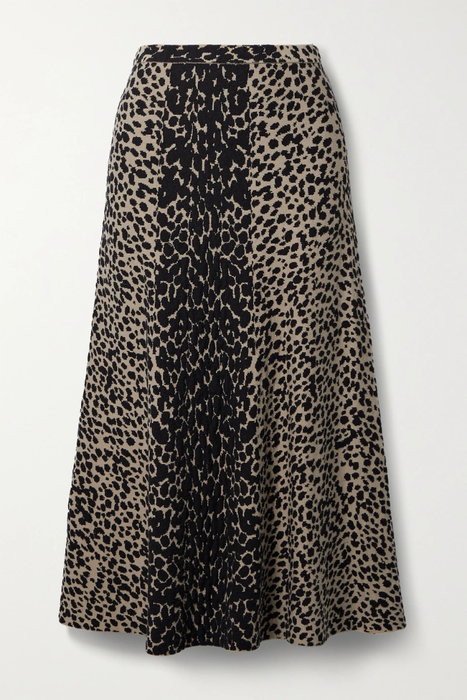 유럽직배송 프로엔자슐러화이트라벨 PROENZA SCHOULER WHITE LABEL Leopard jacquard-knit midi skirt 24772899113281601