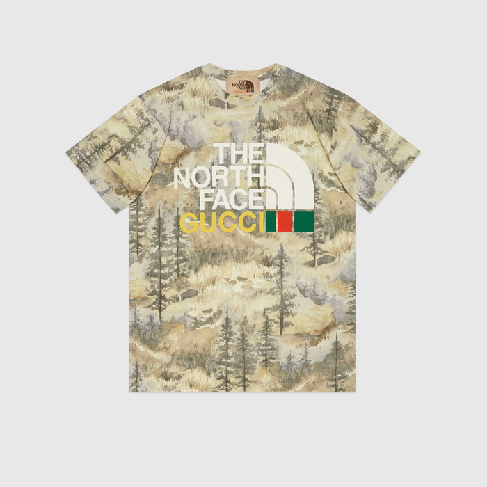 유럽직배송 구찌 GUCCI Gucci - The North Face x Gucci T-shirt 672475XJDTA3229