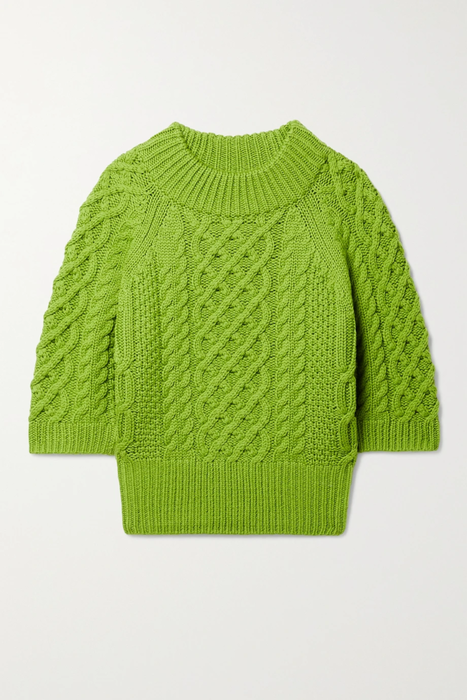 유럽직배송 에밀리아 윅스테드 스웨터 EMILIA WICKSTEAD Cohen cable-knit wool sweater 25185454456045409