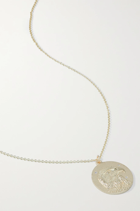 유럽직배송 STAR ANIMAL SUNDAYS Whale 10-karat gold multi-stone necklace 25185454456277693