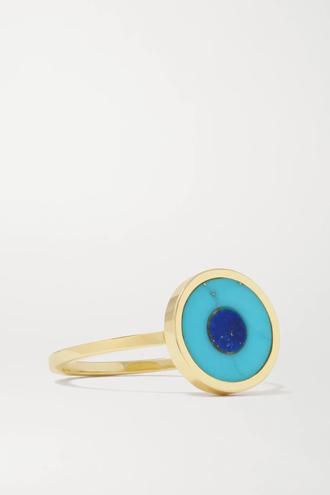 유럽직배송 제니퍼메이어 반지 JENNIFER MEYER Evil Eye 18-karat gold, turquoise and lapis lazuli ring 18706561955901575