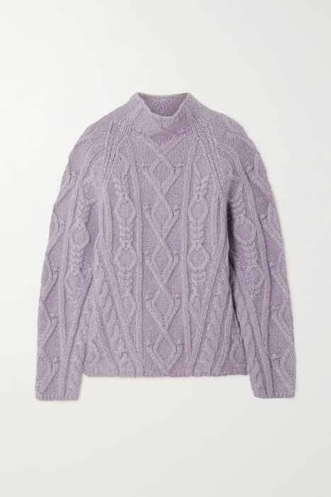 유럽직배송 빈스 스웨터 VINCE Cable-knit alpaca-blend sweater 25185454456186643