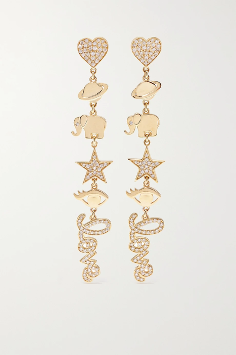 유럽직배송 시드니에반 귀걸이 SYDNEY EVAN Icon 14-karat gold diamond earrings 29419655932479148