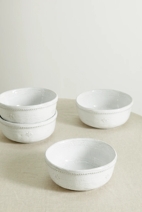 유럽직배송 SOHO HOME Hillcrest set of four 16cm glazed stoneware cereal bowls 24062987016546828