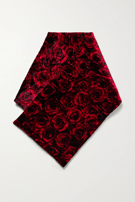 유럽직배송 드리스반노튼 DRIES VAN NOTEN Gustave floral-print quilted velvet scarf 13452677153346695