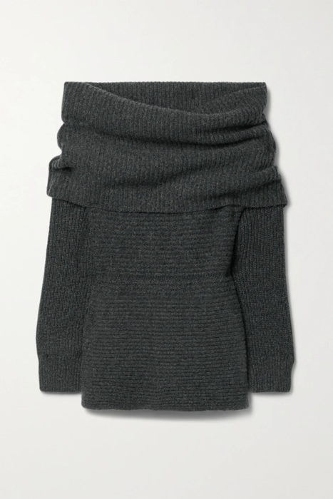 유럽직배송 알투자라 ALTUZARRA Putney off-the-shoulder ribbed-knit sweater 11452292646593376