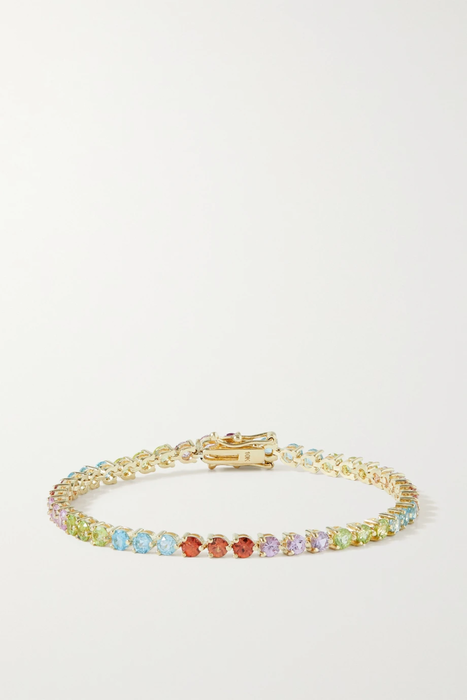 유럽직배송 STONE AND STRAND Rainbow Bright 10-karat gold multi-stone bracelet 10163292707087152