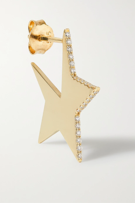 유럽직배송 CHARMS COMPANY 14-karat gold diamond single earring 28941591747010136