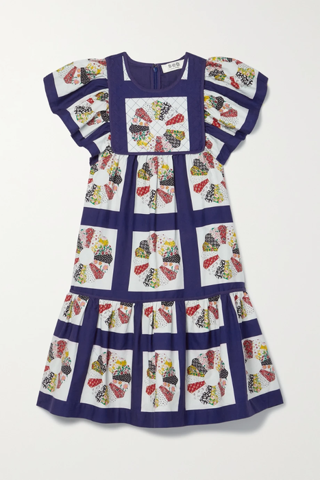 유럽직배송 Sea 미니원피스 SEA Ruffled printed cotton-poplin mini dress 24772899113111917