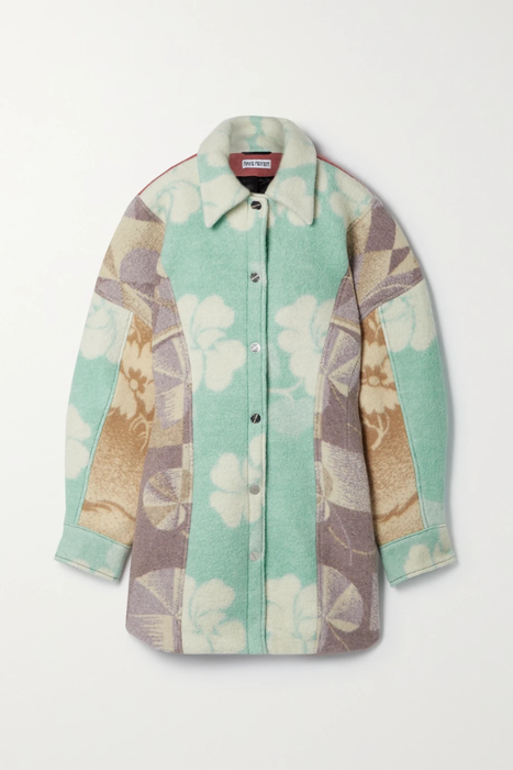 유럽직배송 RAVE REVIEW + NET SUSTAIN oversized patchwork printed felt jacket 18706561955897929