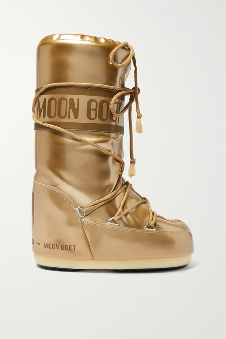유럽직배송 문부츠 MOON BOOT Glance metallic shell and rubber snow boots 17428787259404465