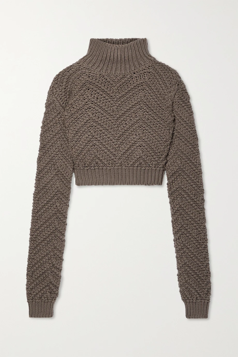 유럽직배송 펜디 FENDI Cropped wool turtleneck sweater 17266703523749575