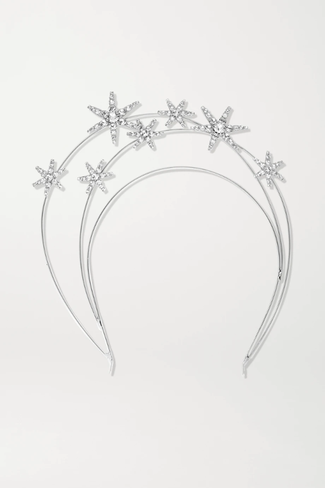 유럽직배송 제니퍼베어 헤드밴드 JENNIFER BEHR Ellerie crystal-embellished silver-tone headband 17428787258949080