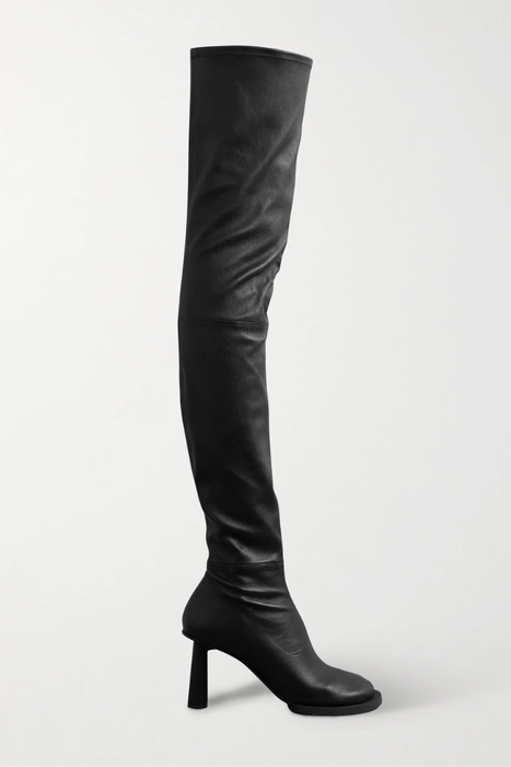 유럽직배송 자크뮈스 JACQUEMUS Carré Ronds leather over-the-knee boots 13452677152435386