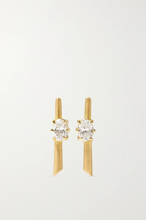 유럽직배송 제이드트라우 귀걸이 JADE TRAU Rae 18-karat gold diamond earrings 24772899113066963