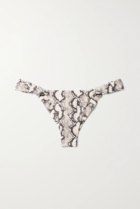 유럽직배송 VIX Mia knotted snake-print bikini briefs 27086482324427309