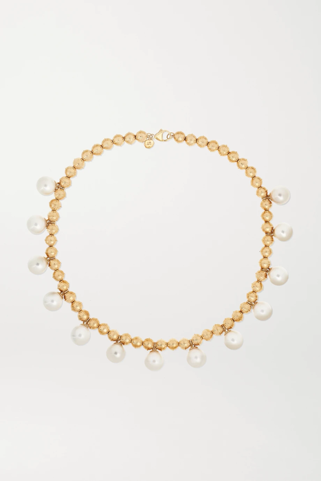 유럽직배송 MARLO LAZ 14-karat gold pearl necklace 665933303132941