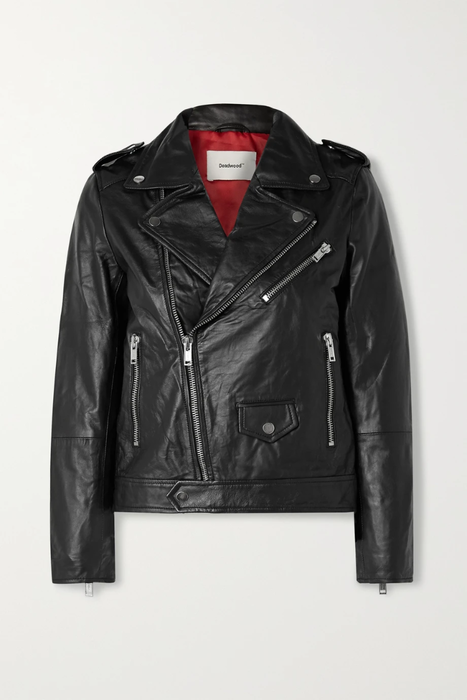 유럽직배송 데드우드 가죽 자켓 DEADWOOD + NET SUSTAIN River leather biker jacket 31432202864840738