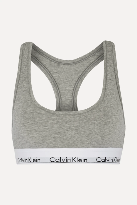 유럽직배송 캘빈클라인 CALVIN KLEIN Modern Cotton stretch cotton-blend soft-cup bra 26191867425719163