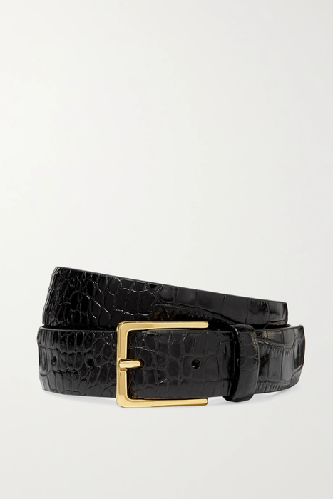 유럽직배송 앤더슨스 ANDERSON&#039;S Croc-effect leather belt 17957409490479965