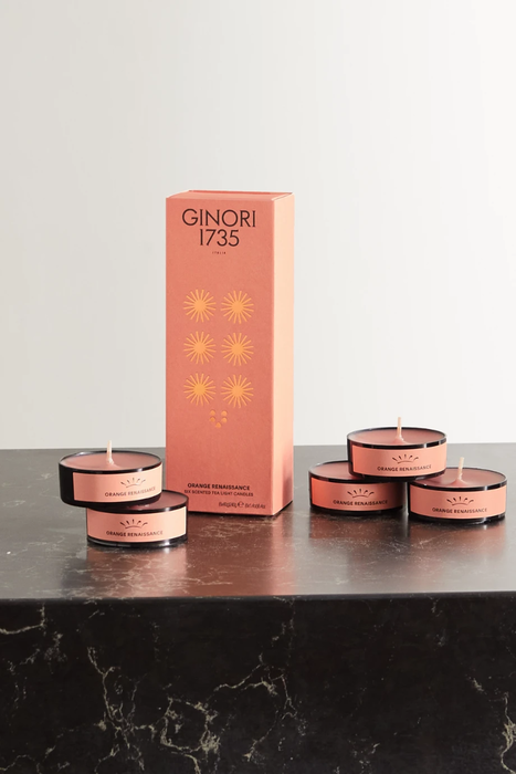 유럽직배송 GINORI Orange Renaissance scented tealights, 6 x 40g 24772899113502775