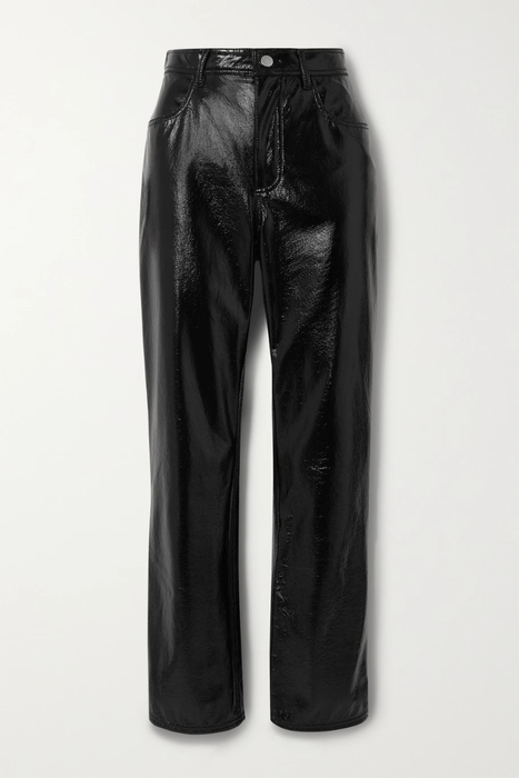 유럽직배송 필로소피 디 로렌조 세라피니 팬츠 PHILOSOPHY DI LORENZO SERAFINI Crinkled patent-faux leather straight-leg pants 25185454456180166