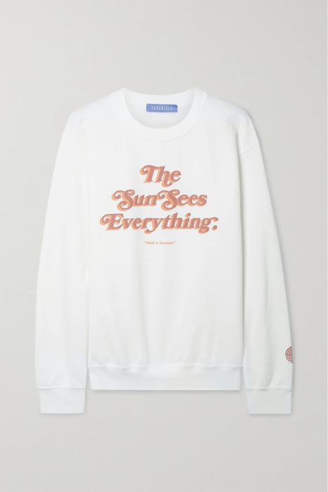 유럽직배송 PARADISED + NET SUSTAIN printed cotton-blend jersey sweatshirt 27086482324409877