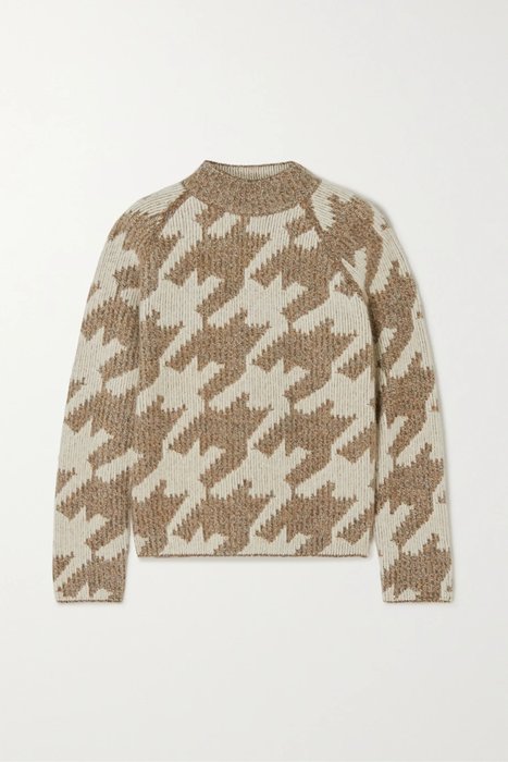 유럽직배송 로로피아나 LORO PIANA Ottolini houndstooth jacquard-knit cashmere sweater 13452677153289529