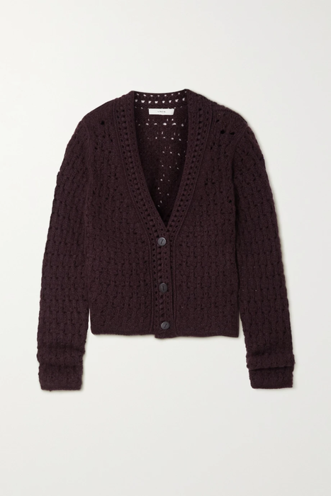 유럽직배송 빈스 가디건 VINCE Crochet-knit wool and cashmere-blend cardigan 25185454456186118