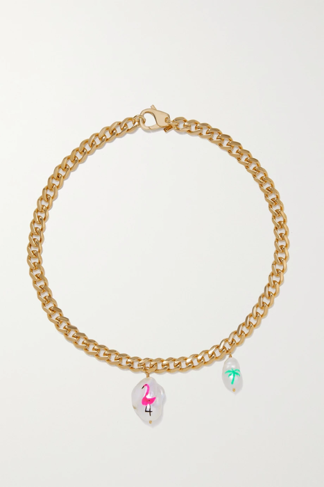 유럽직배송 MARTHA CALVO Good Time gold-plated pearl necklace 25185454456701771