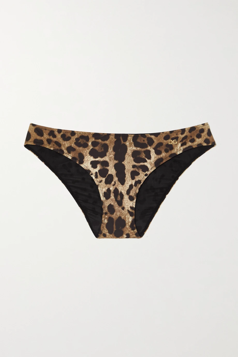 유럽직배송 돌체앤가바나 DOLCE &amp; GABBANA Leopard-print bikini briefs 2204324139075346