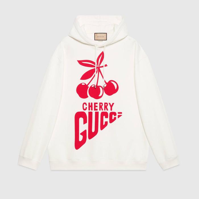 유럽직배송 구찌 스웻셔츠 GUCCI &#039;Cherry Gucci&#039; cotton sweatshirt 681220XJD1C9275